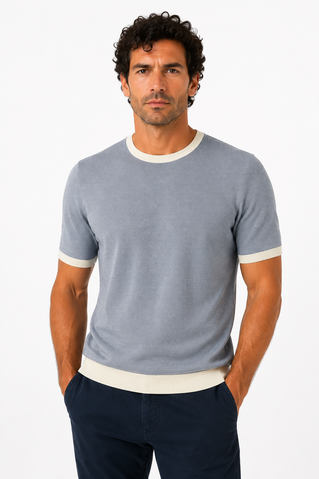 MASQ T-shirt lavorazione girocollo