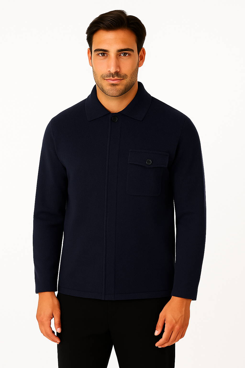 Tramapulia Cardigan con zip a scomparsa