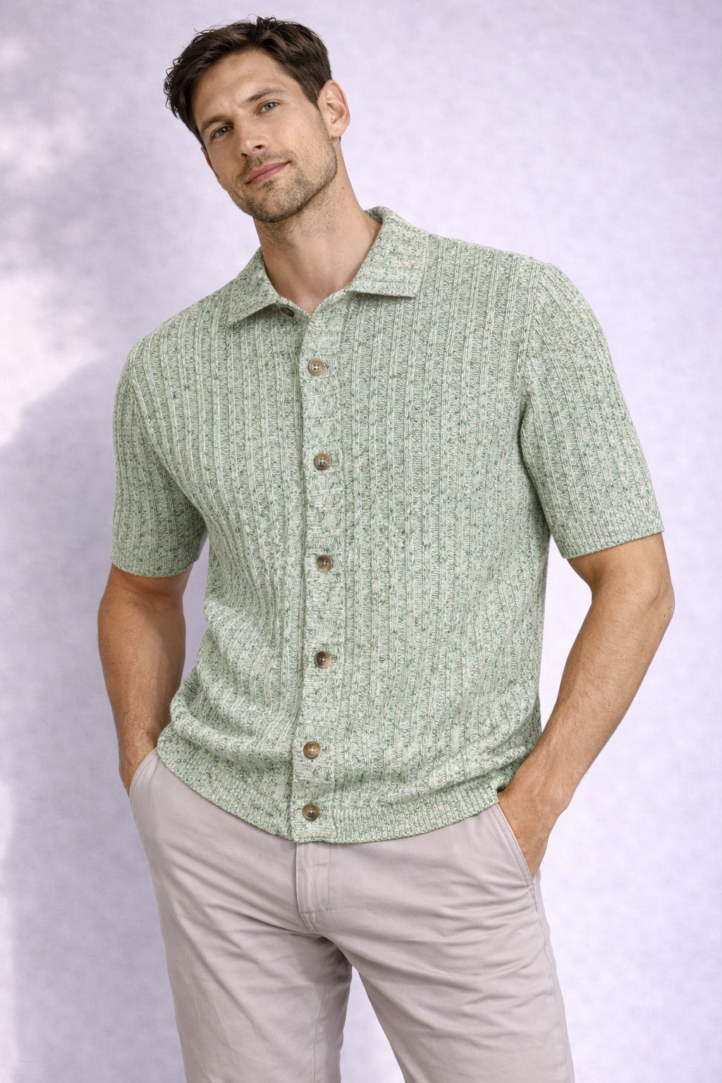 MASQ Cardigan filato mélange