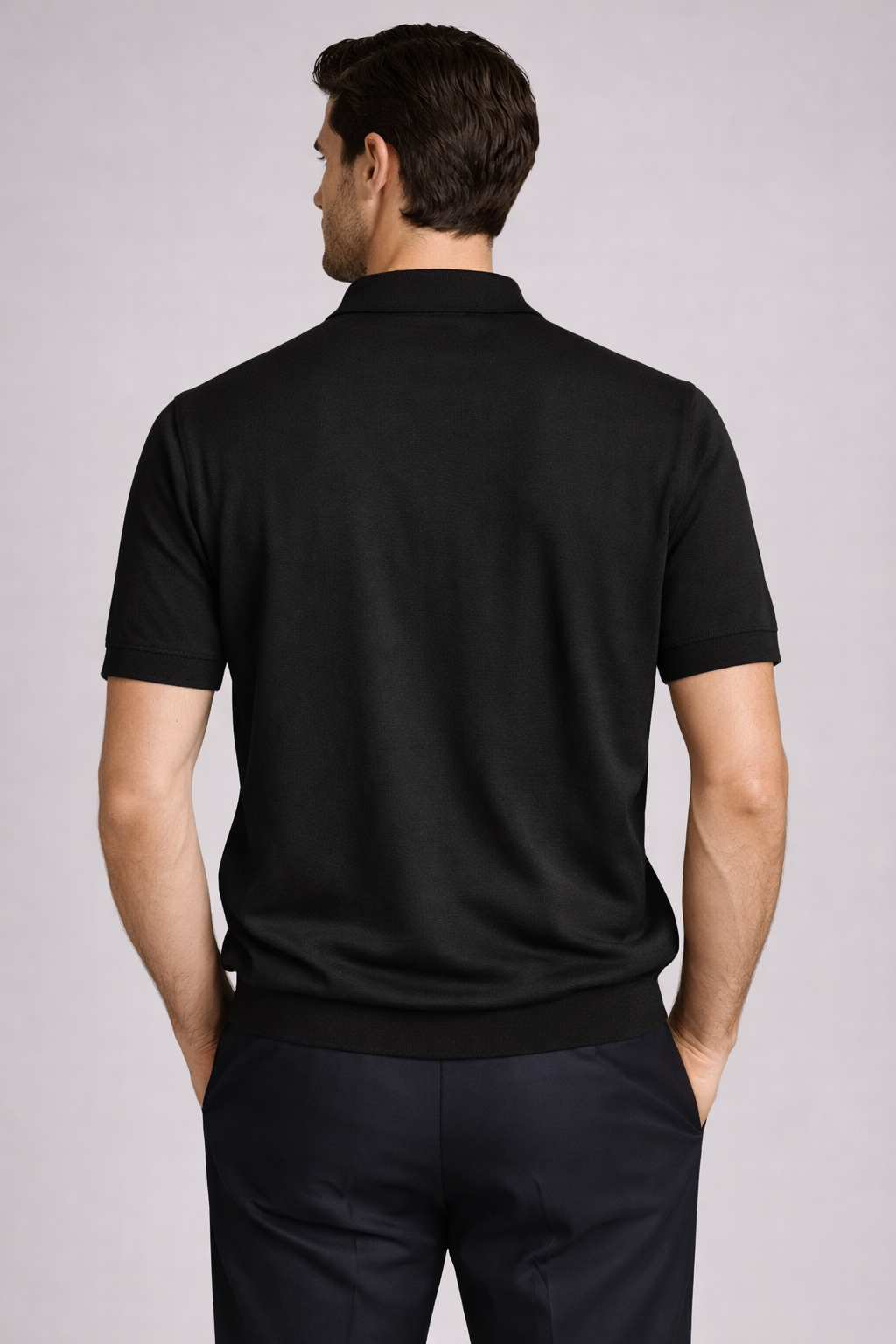 MASQ polo con zip finezza 16