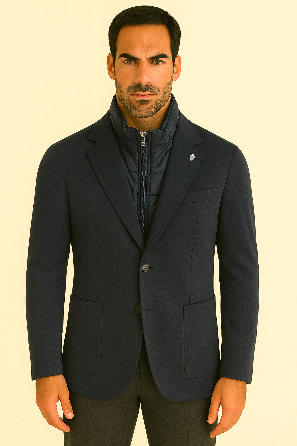 BERRY e BRIAN Giacca con gilet