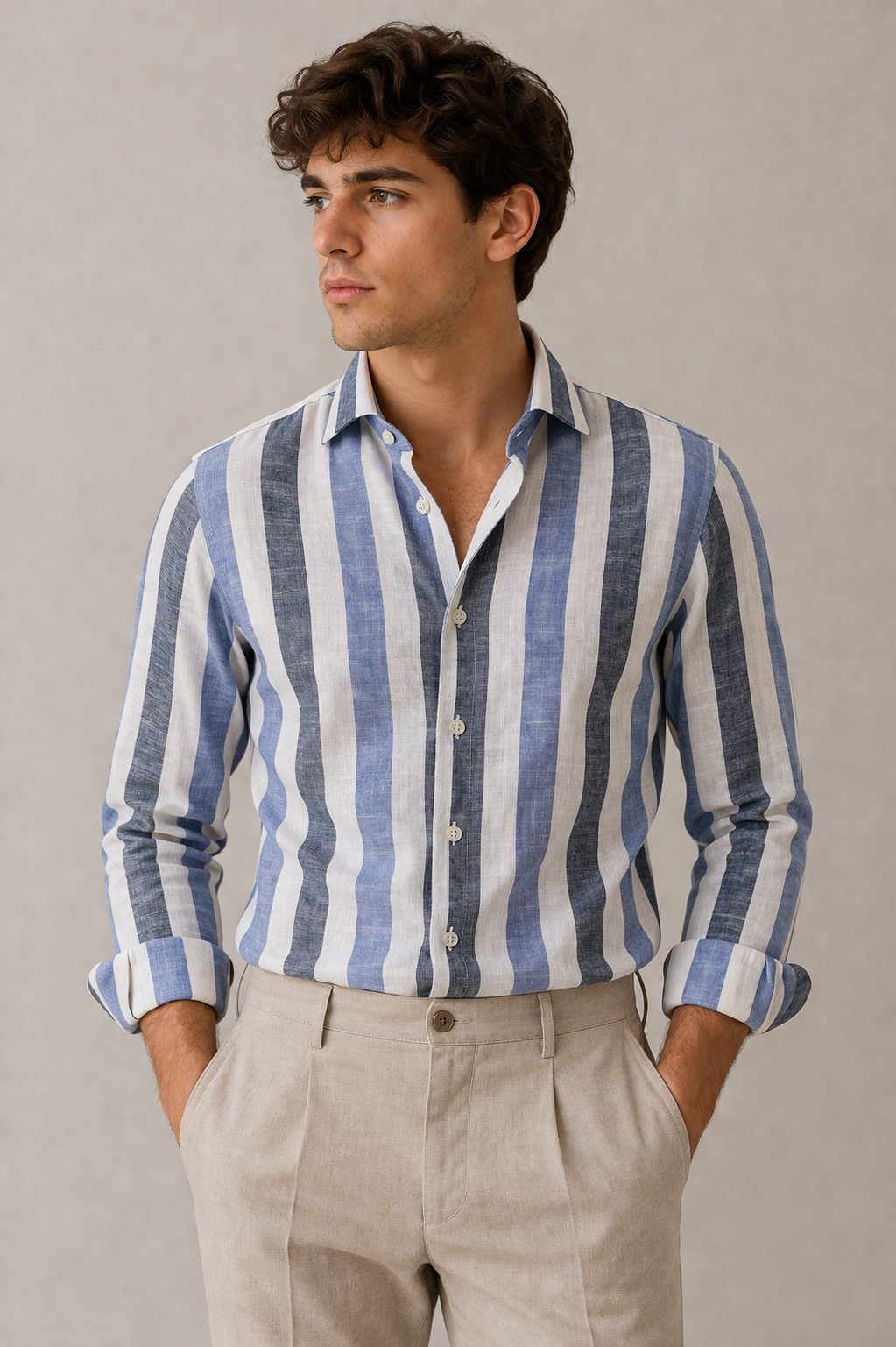 Giglio Milano Camicia a righe larghe