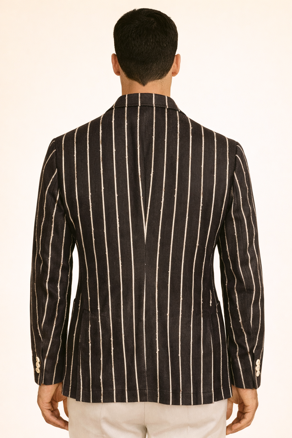 BERRY e BRIAN Giacca rigata doppio petto