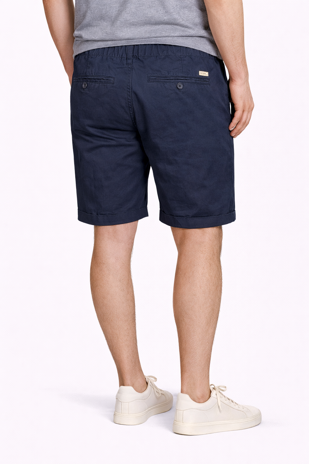 40 WEFT Bermuda in mito lino con la coulisse