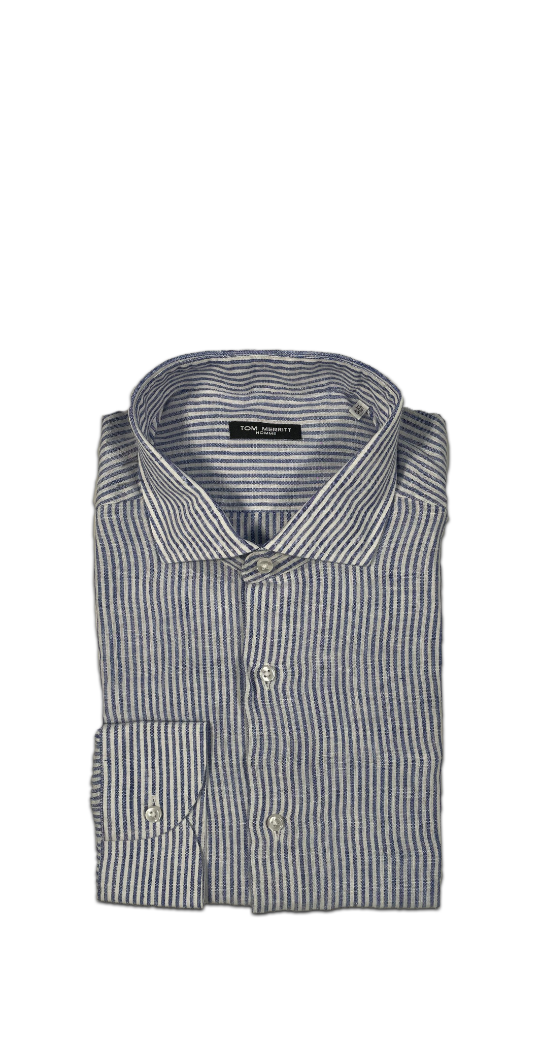 Tom Merritt 49T757 Camicia righettine custum fit Uomo