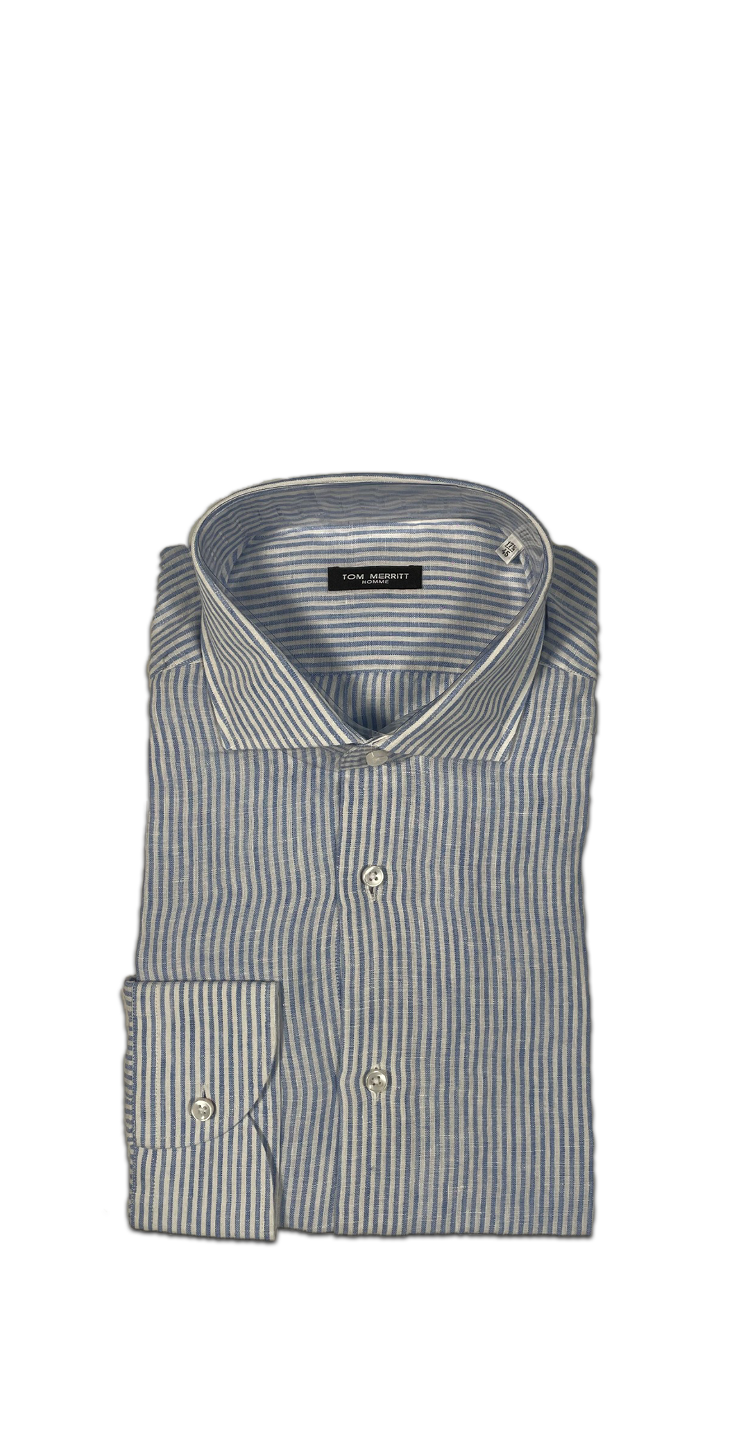 Tom Merritt 49T757 Camicia righettine custum fit Uomo
