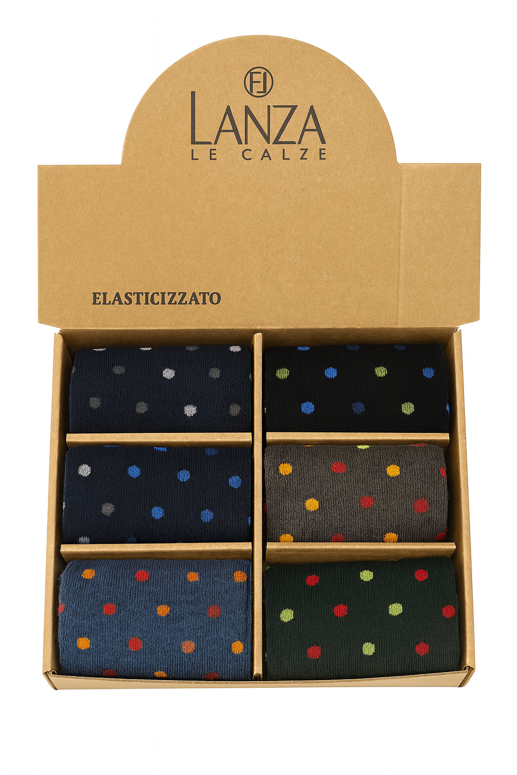 LANZA calze fantasia pois