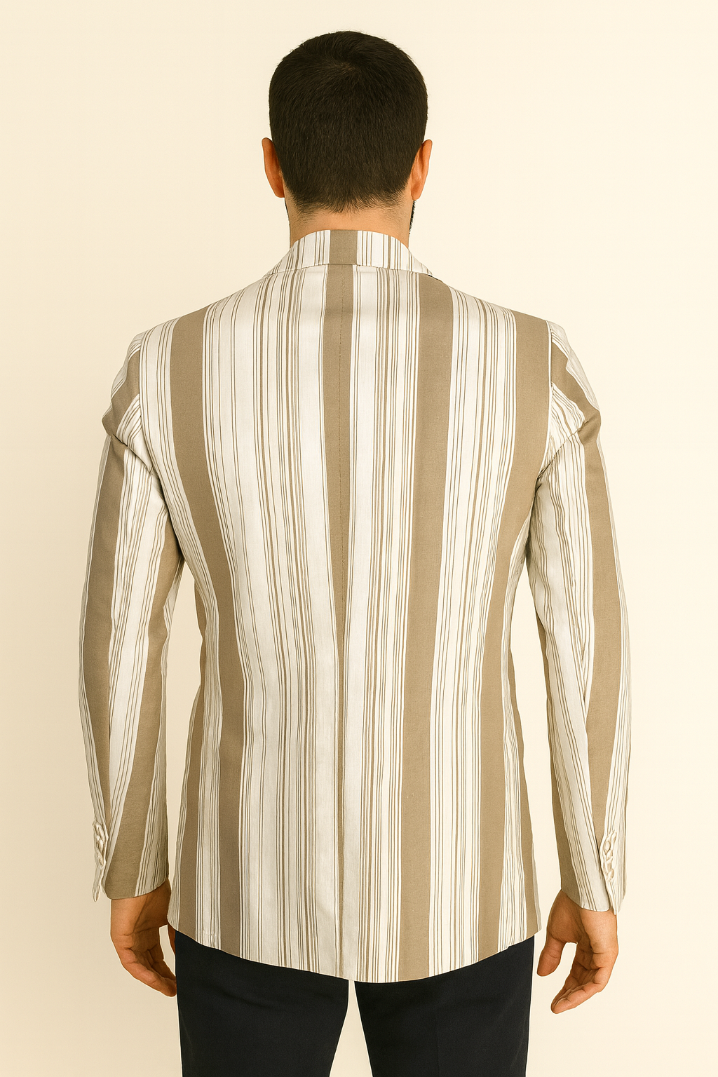 Maestrami Giacca a righe larghe