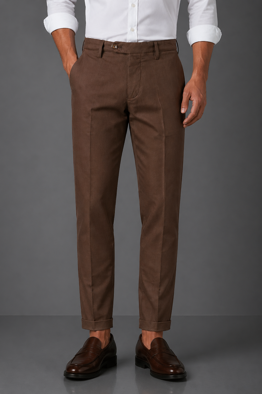 OUR FLAY Pantalone spigato colore su colore