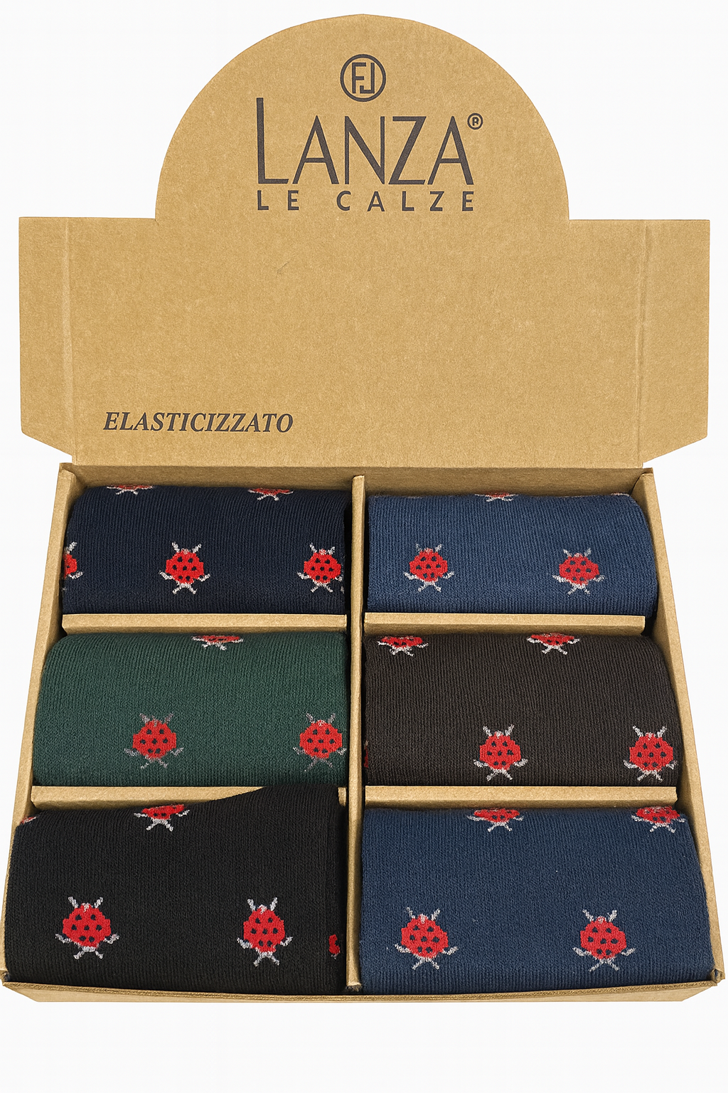 LAnza calze fantasia coccinella