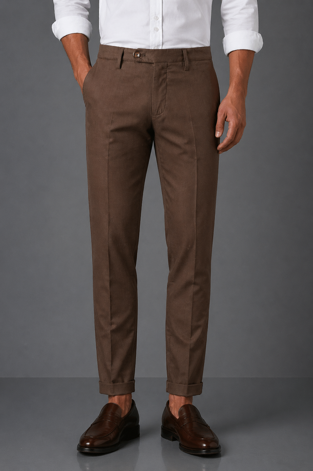 OUR FLAY Pantalone spigato colore su colore