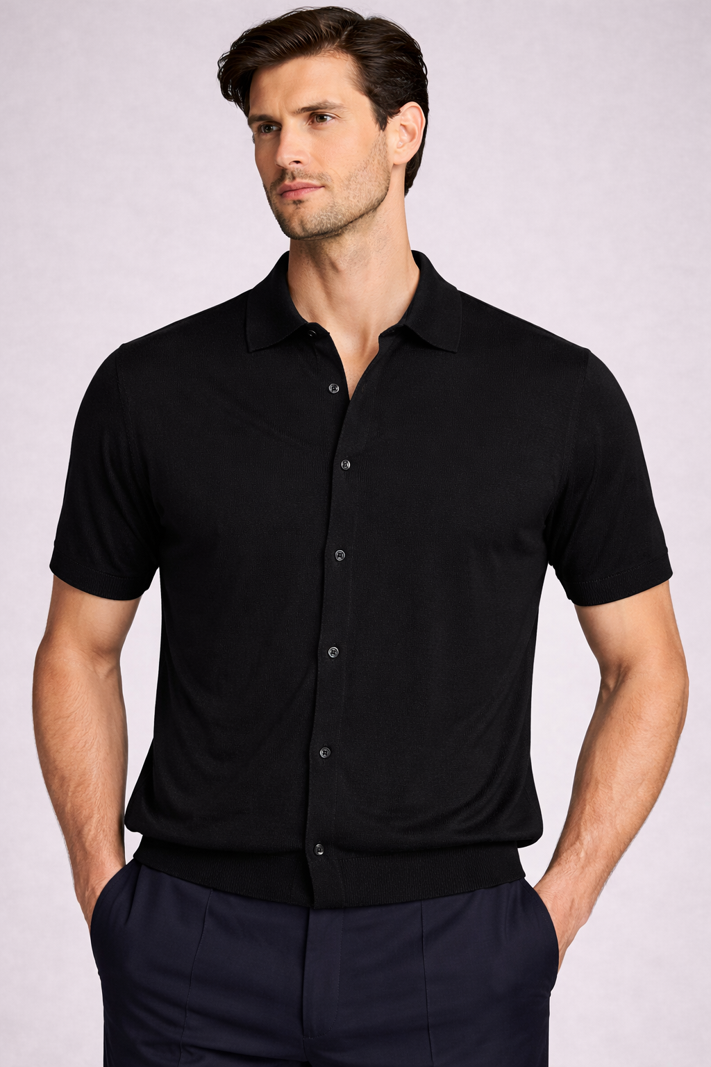 MASQ POLO CAMICIA in lino finezza 16