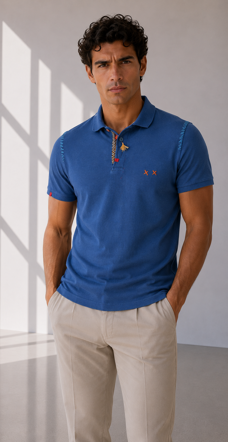 Project Polo con Bottone Particolare