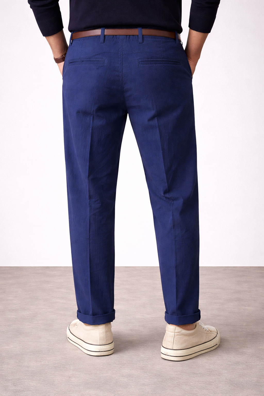 Telacruda pantalone goffrato