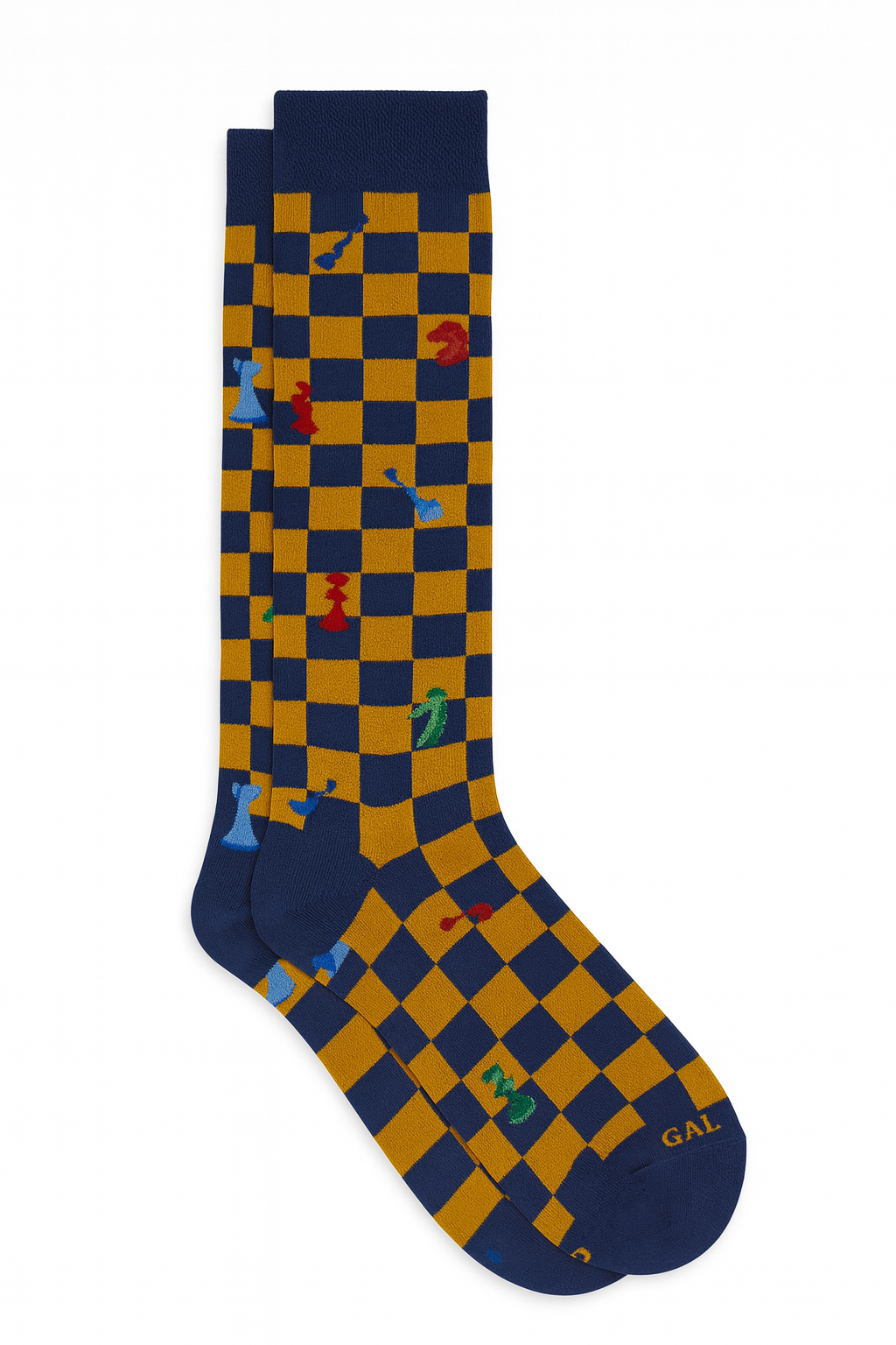 GALLO calze fantasia scacchi