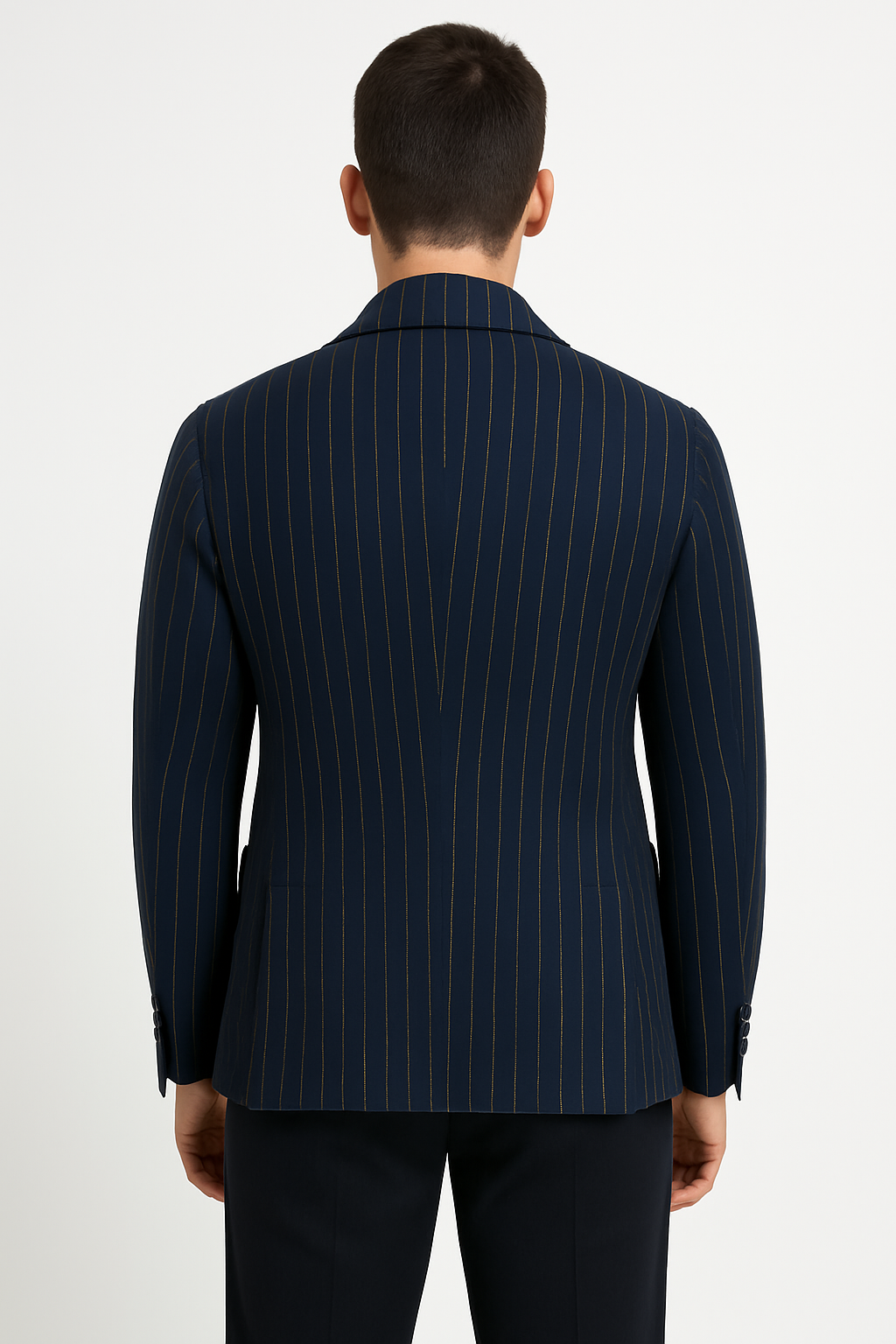 BERRY e BRIAN giacca doppio petto rigata