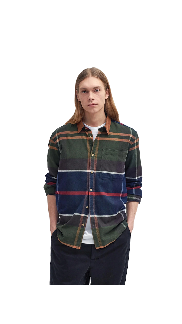 Barbour Camicia in tartan oversize