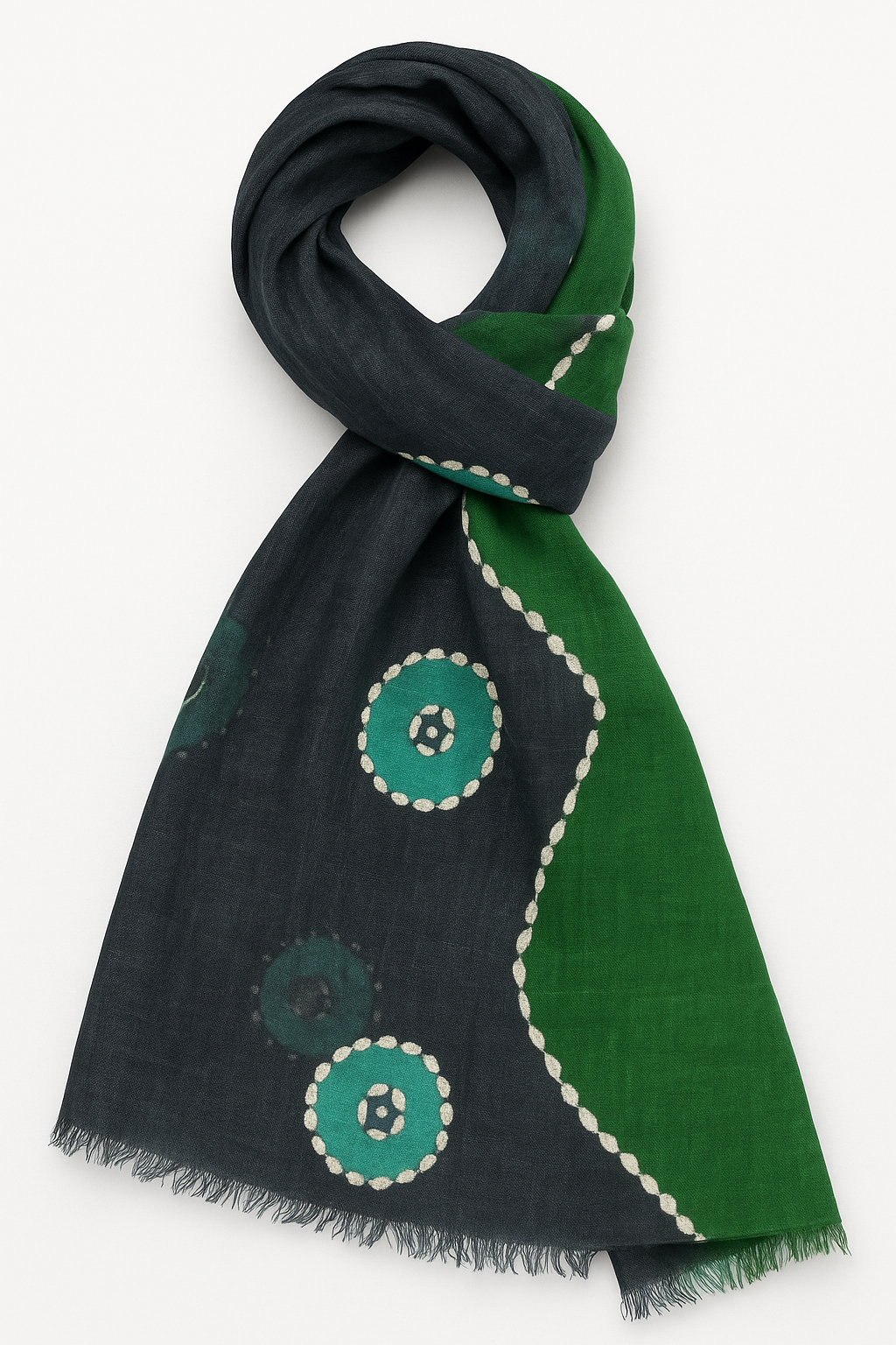 Giglio Milano sciarpa Ricamato