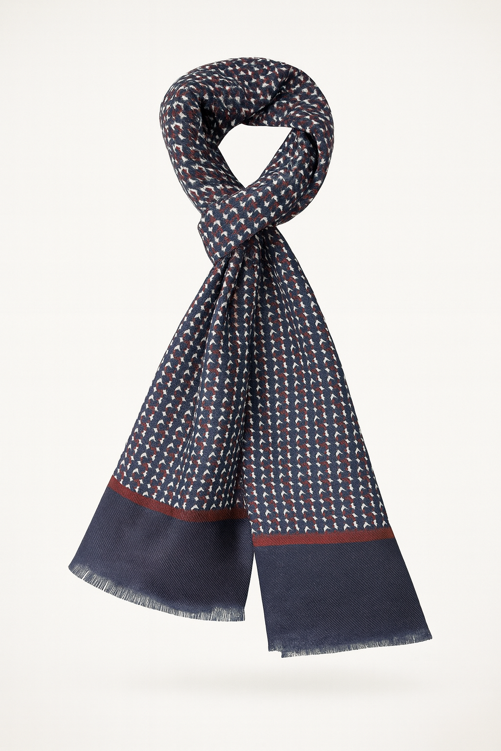 Giglio Milano sciarpa fantasia micro-geometrica