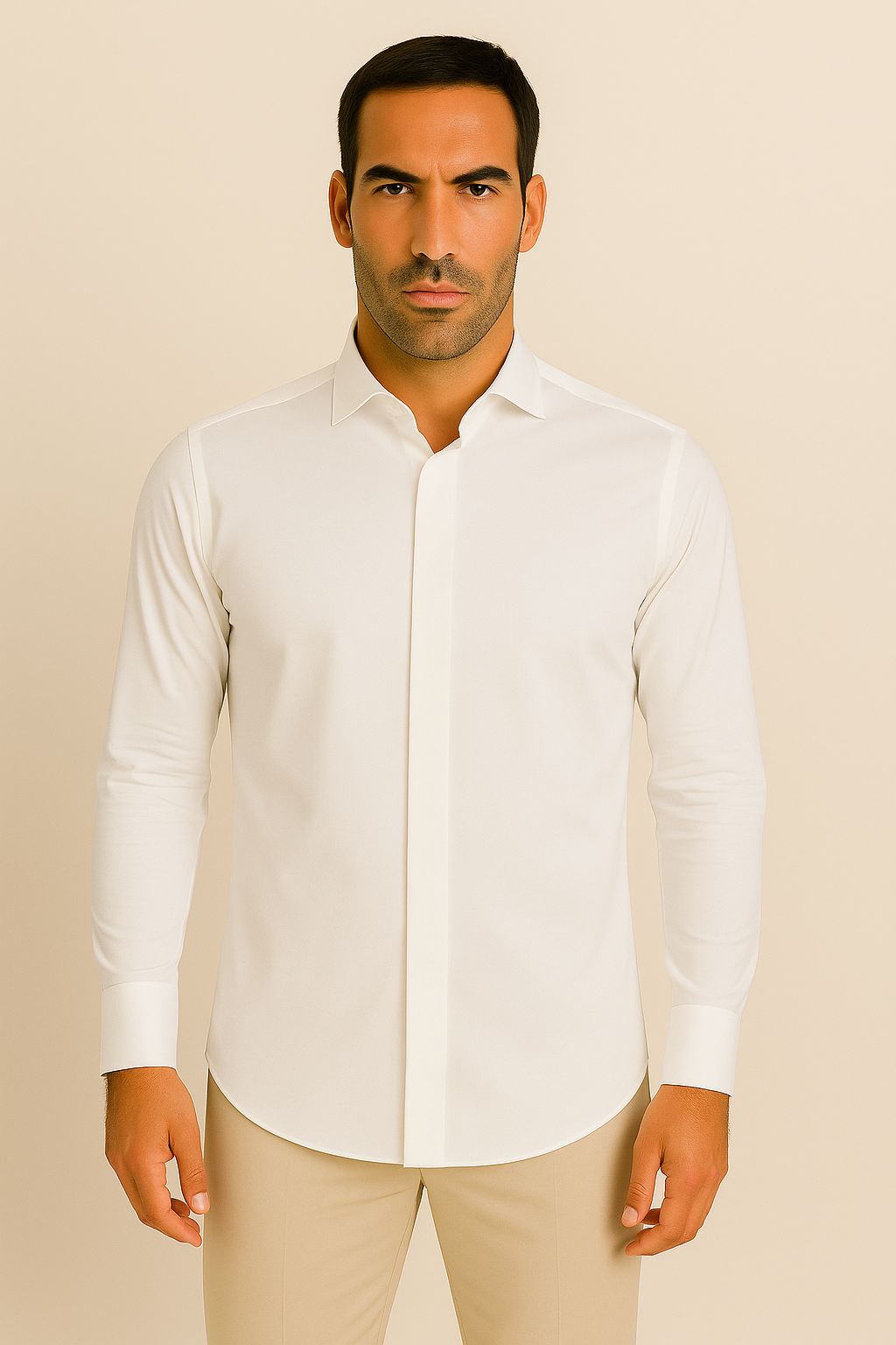 Giglio Milano camicia con abbottonatura coperta