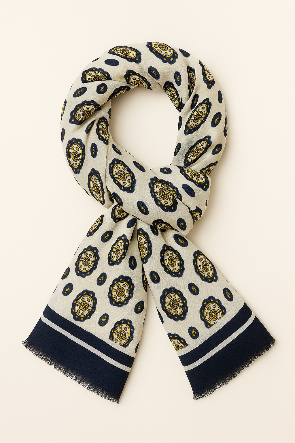 Giglio Milano sciarpa fantasia medaglione