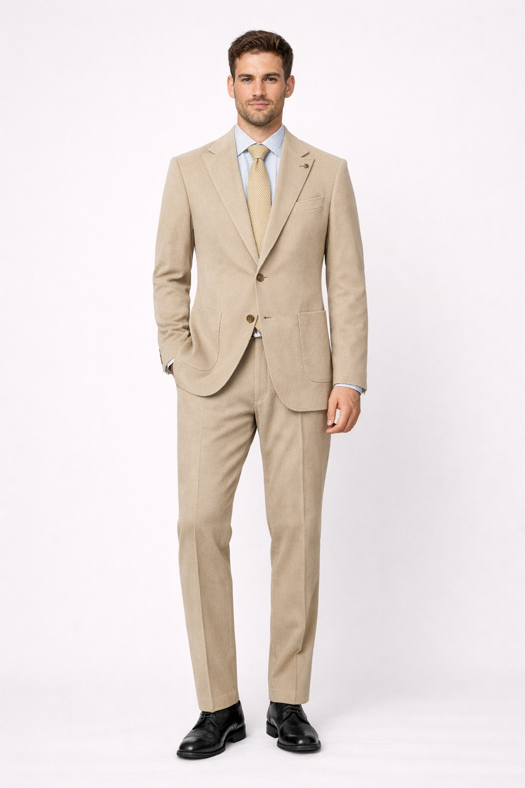 HAVANA abito in velluto a coste strette