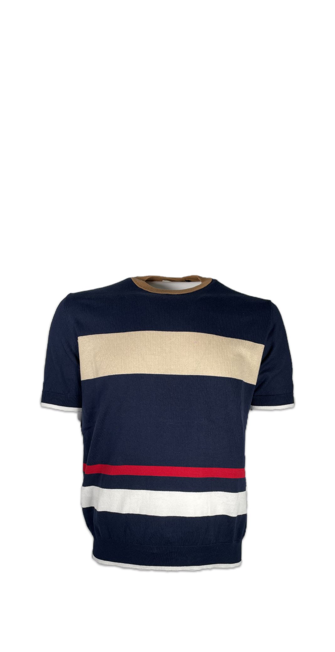 MQJ T-shirt con righe geometriche
