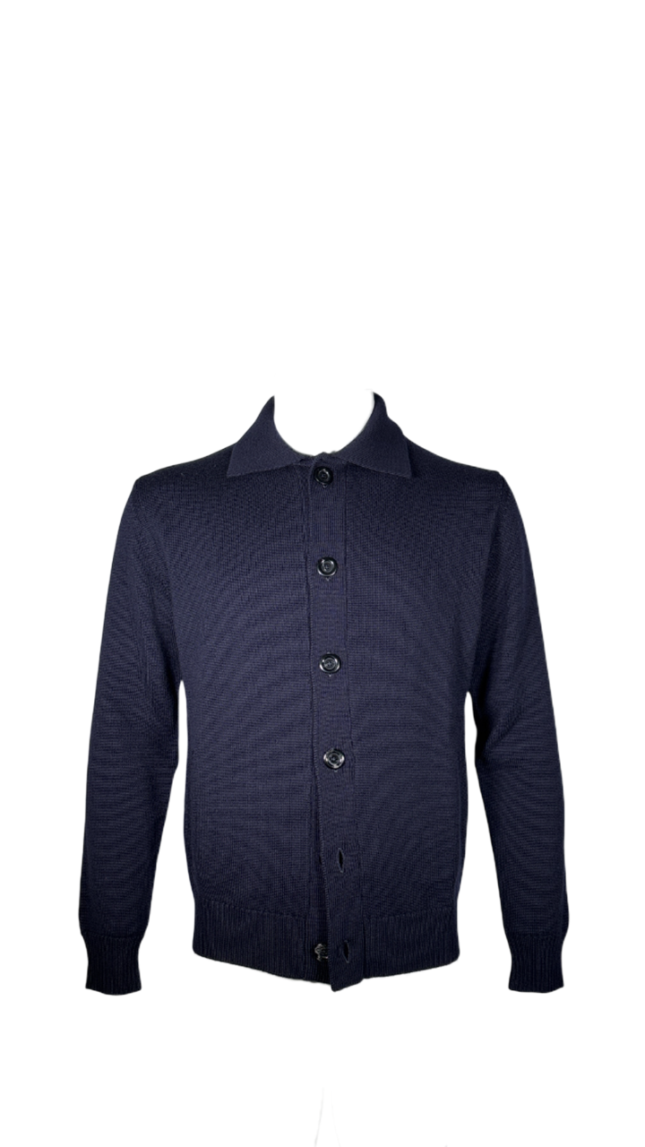 MASQ Cardigna con collo camicia