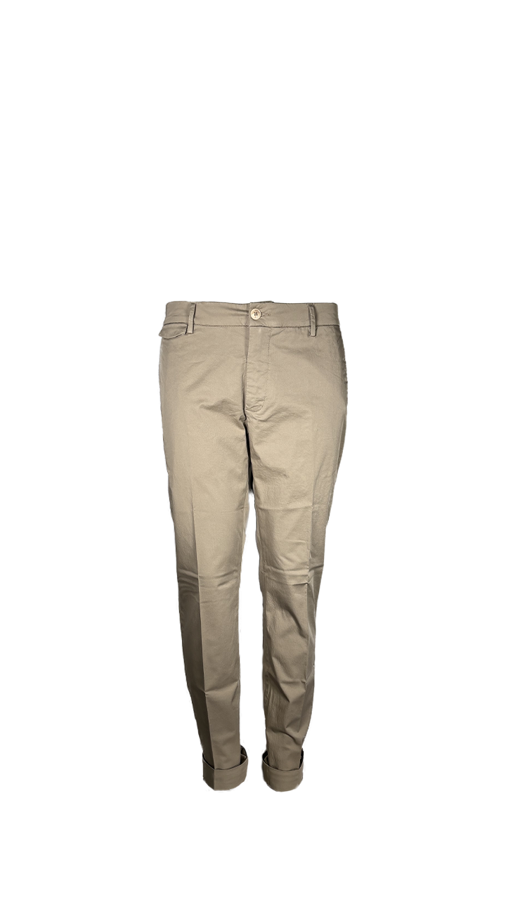 Teleria Zed Pantalone Rasatello di Cotone