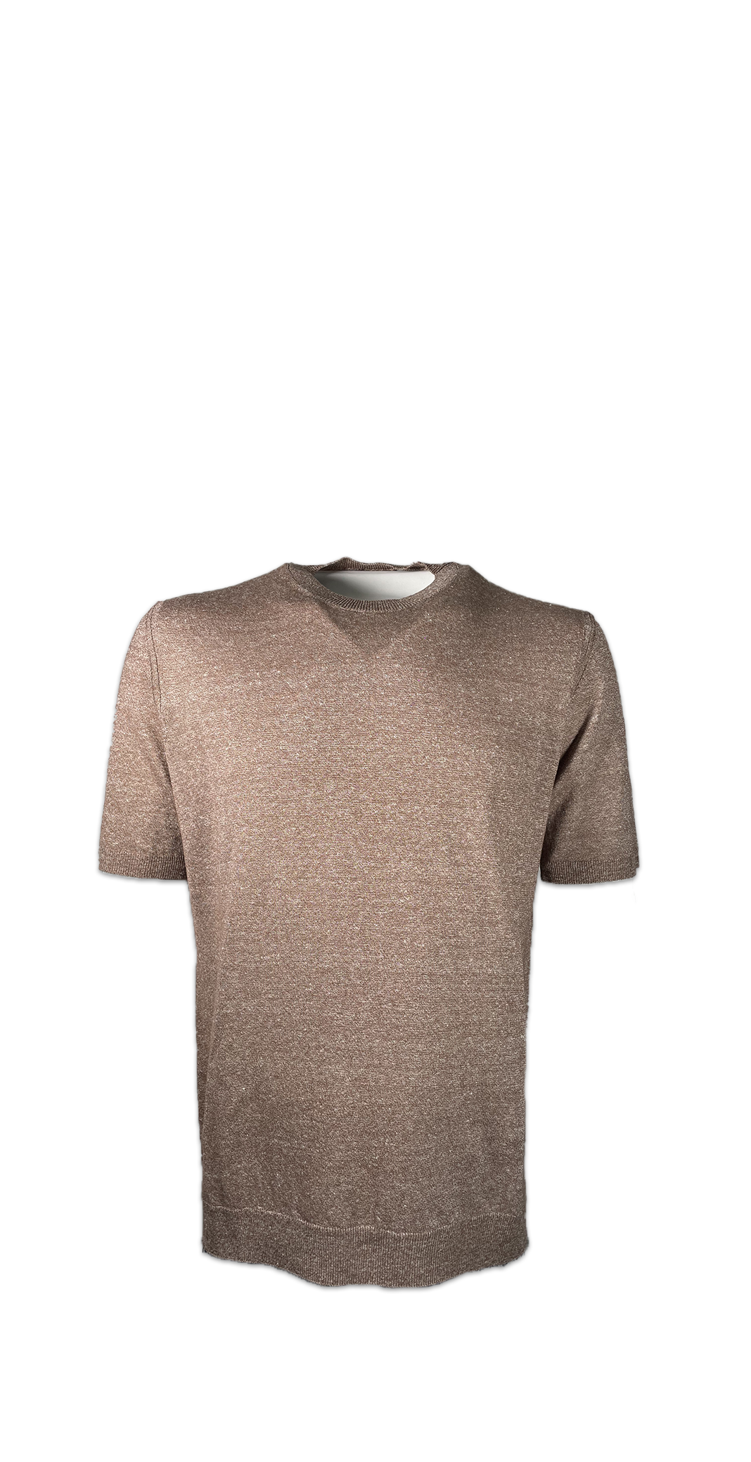 MASQ T-shirt in Misto Lino Monocromo