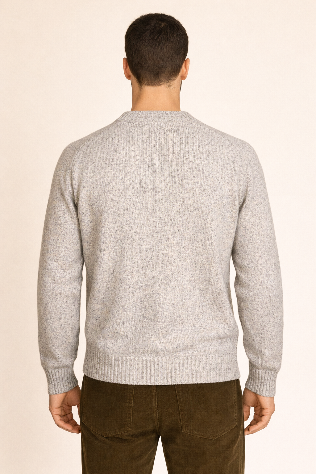 MASQ Maglione in lana effetto mélange