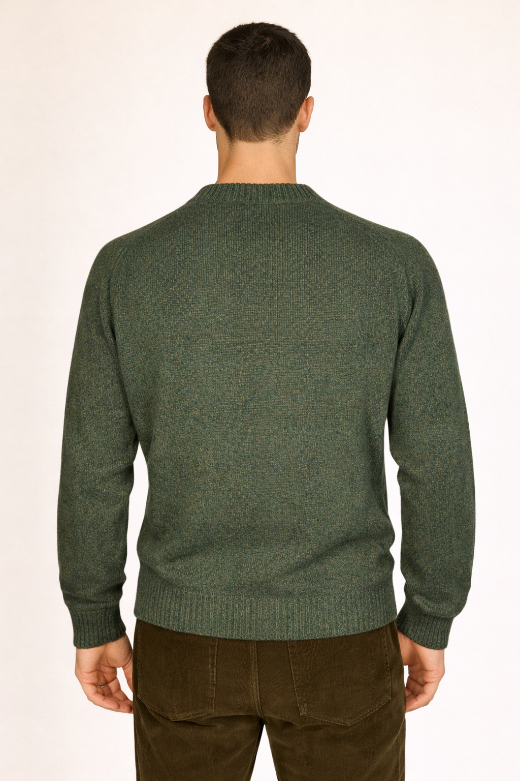 MASQ Maglione in lana effetto mélange