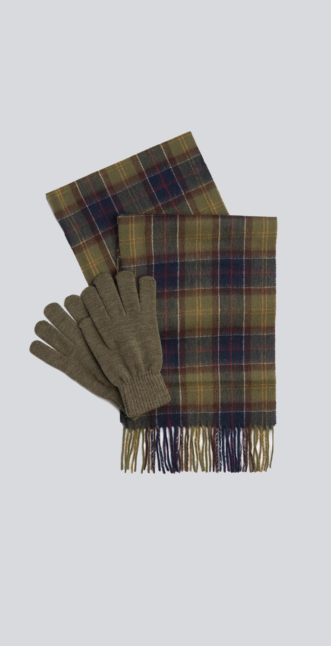 Barbour Sciarpa e guanti Tartan