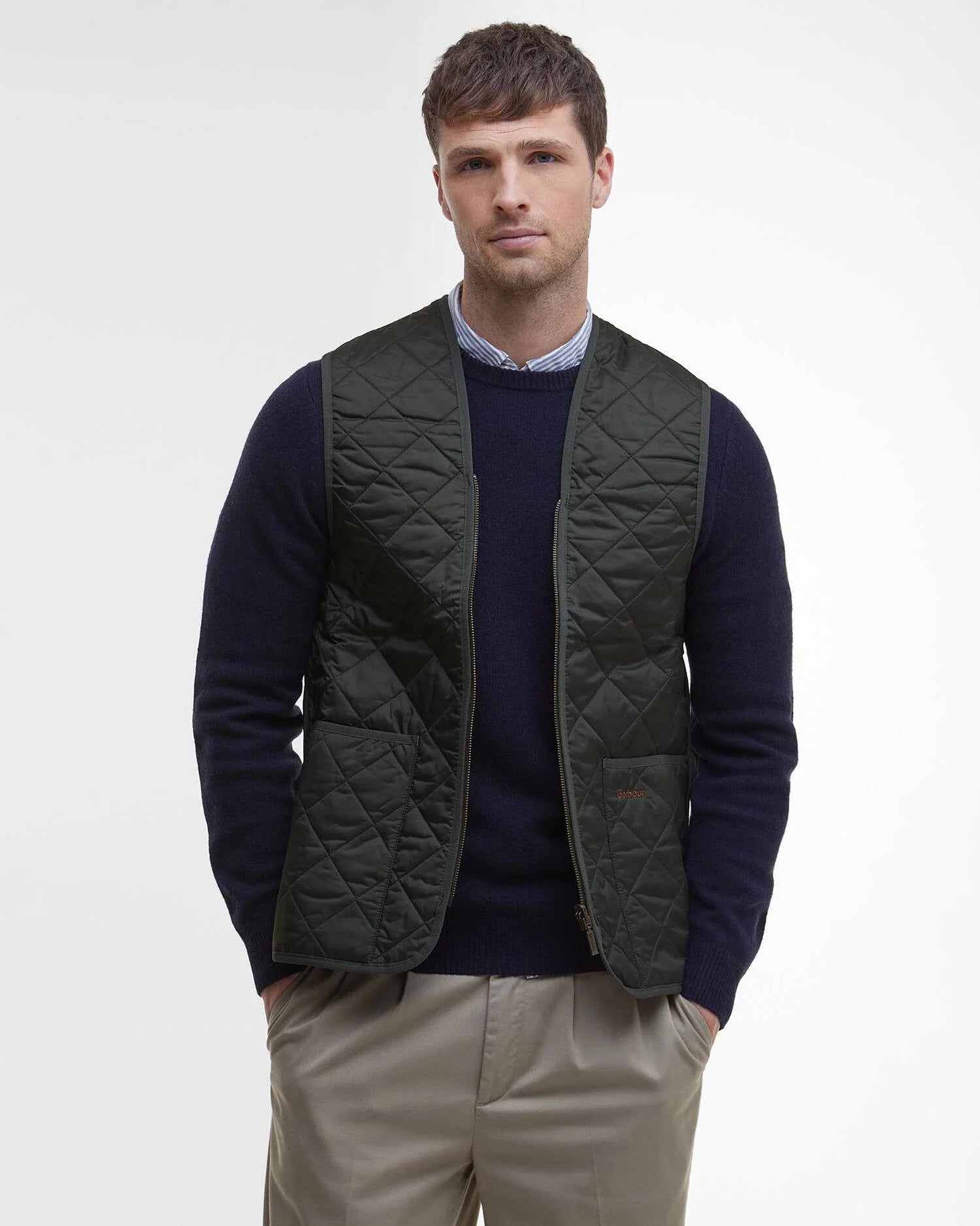 Barbour Gilet trapuntato/fodera con zip
