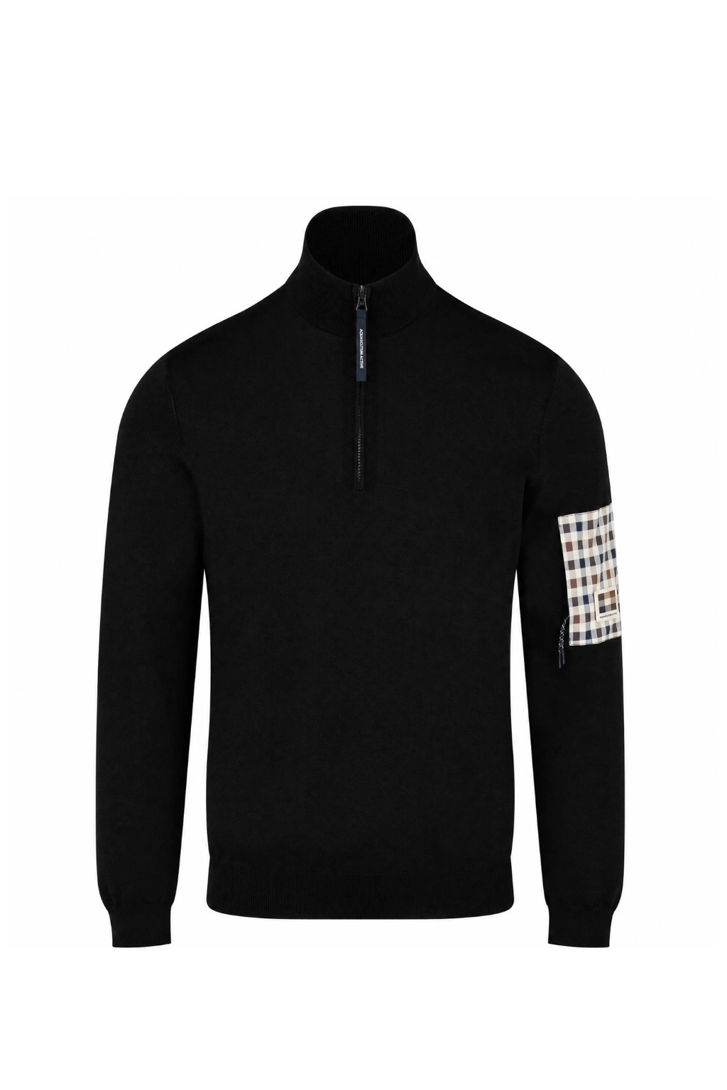 aquascutum 1/4 zip tech sweater