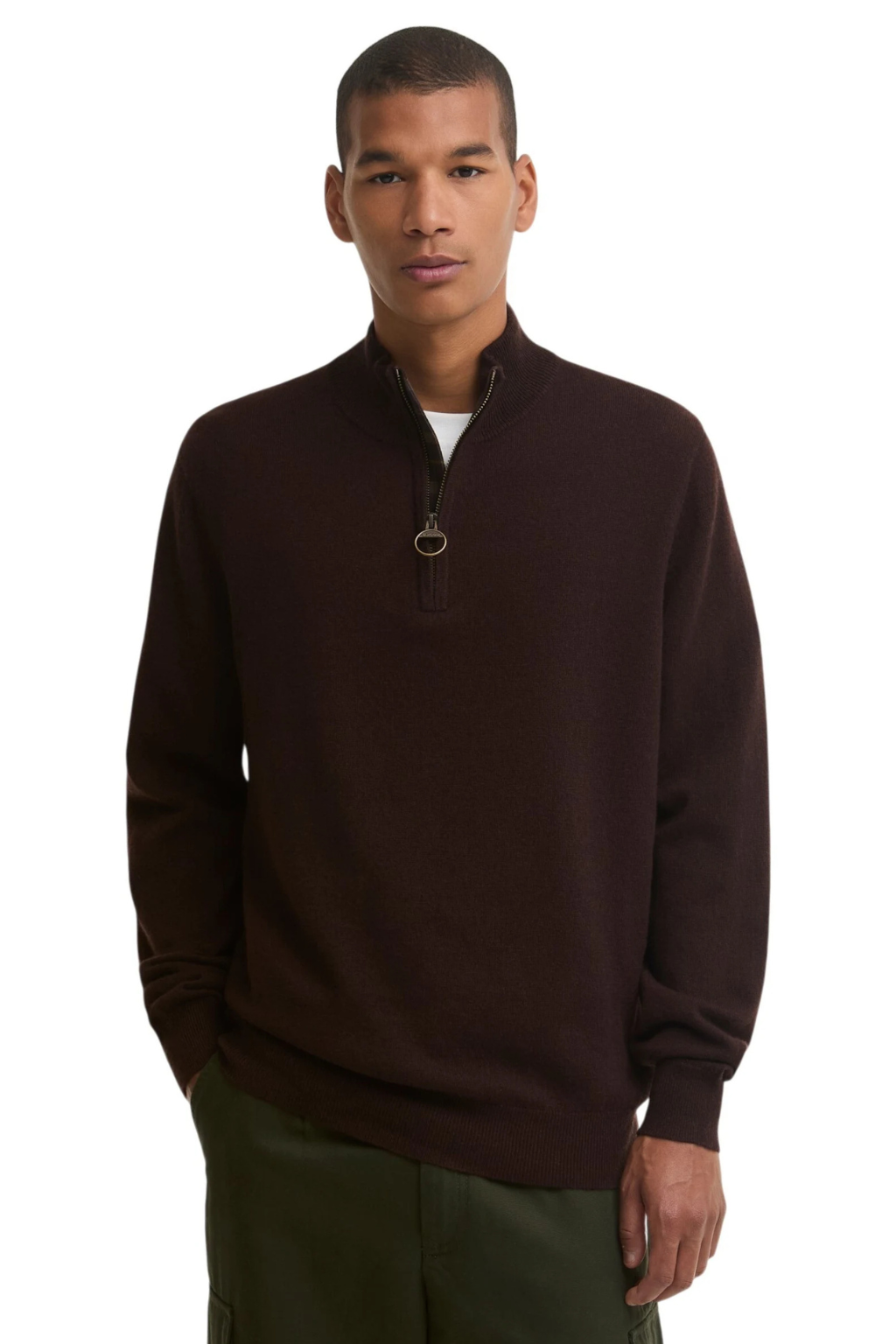 Barbour Ronson Tartan Trim Half Zip