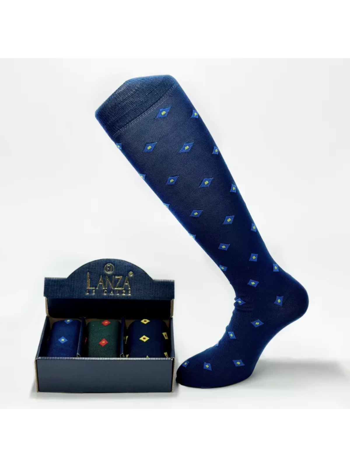 LANZA calze fantasia rombi