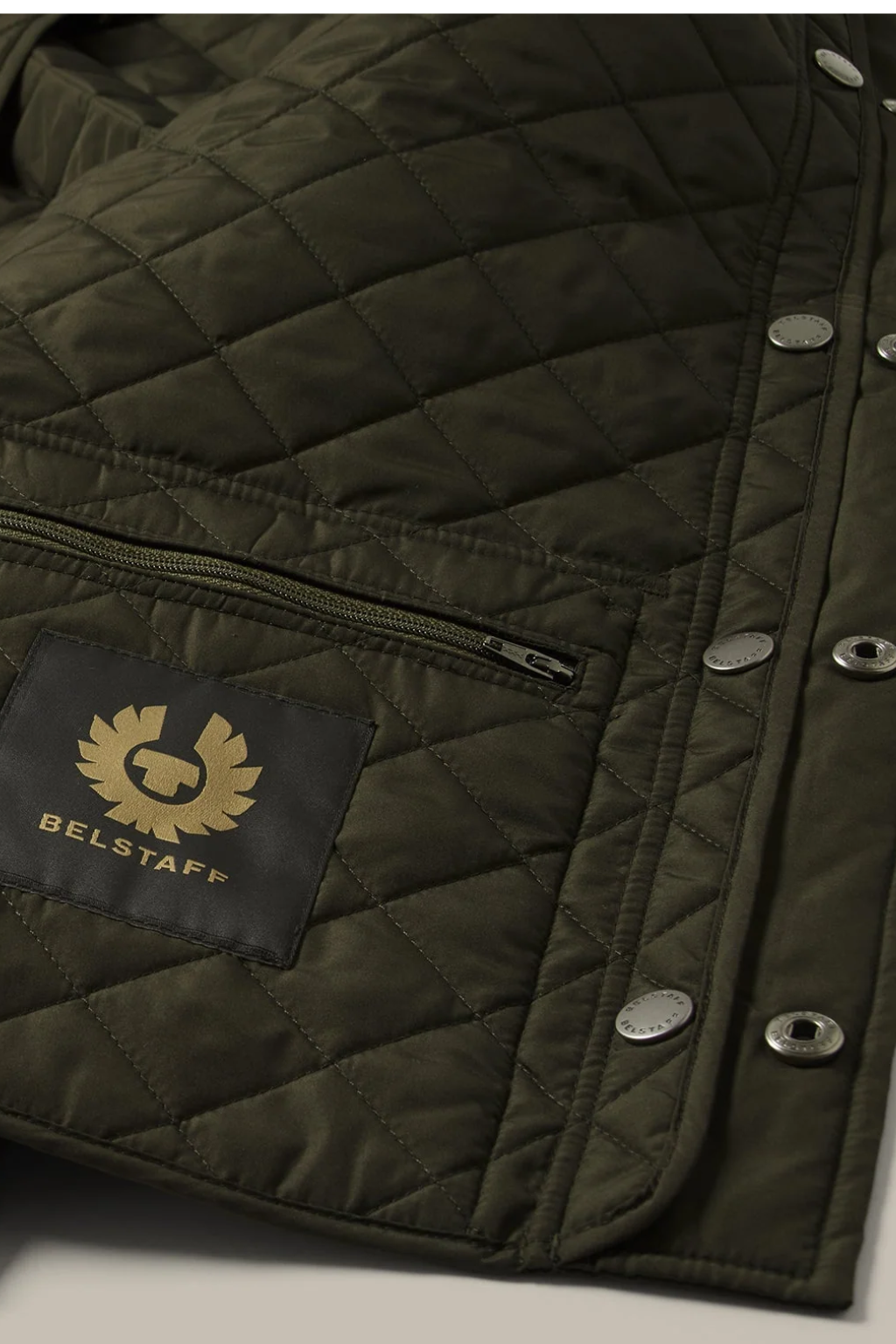 Belstaff GILET ICON- Nylon riciclato trapuntato