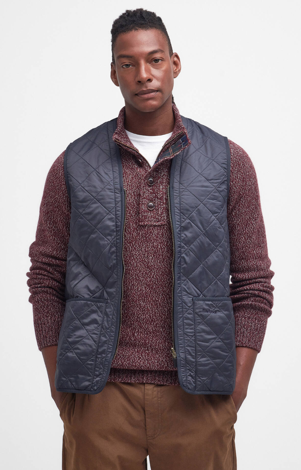 Barbour Gilet trapuntato/fodera con zip Polarquilt