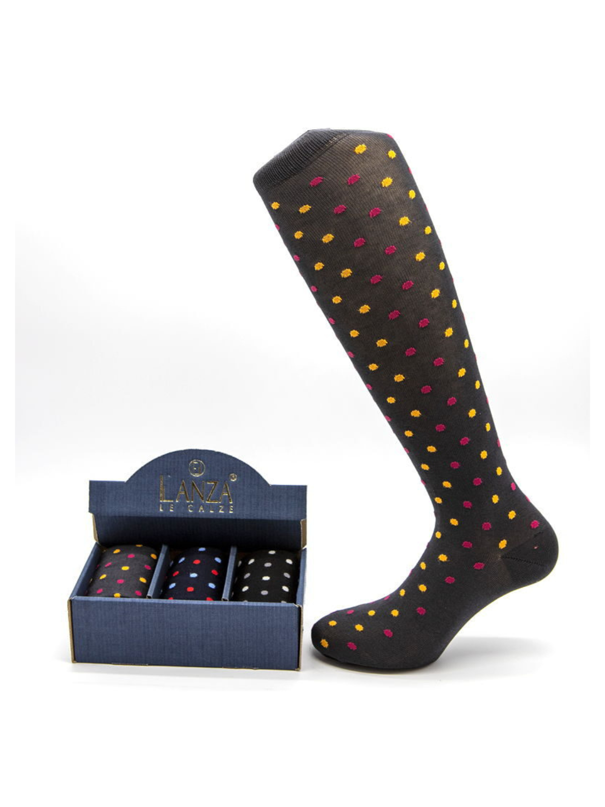 LANZA calze fantasia pois