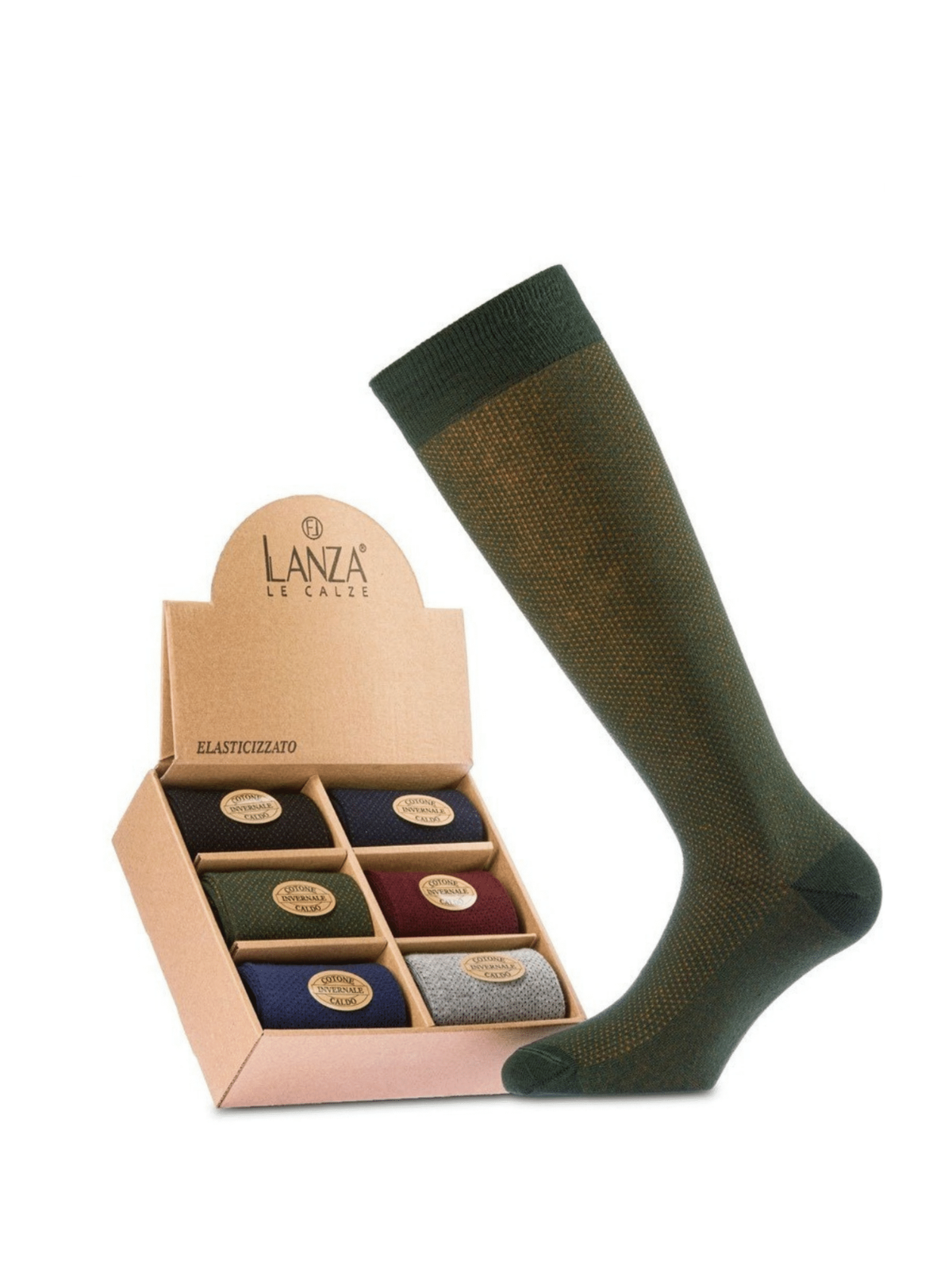 LANZA calze fantasia puntinata