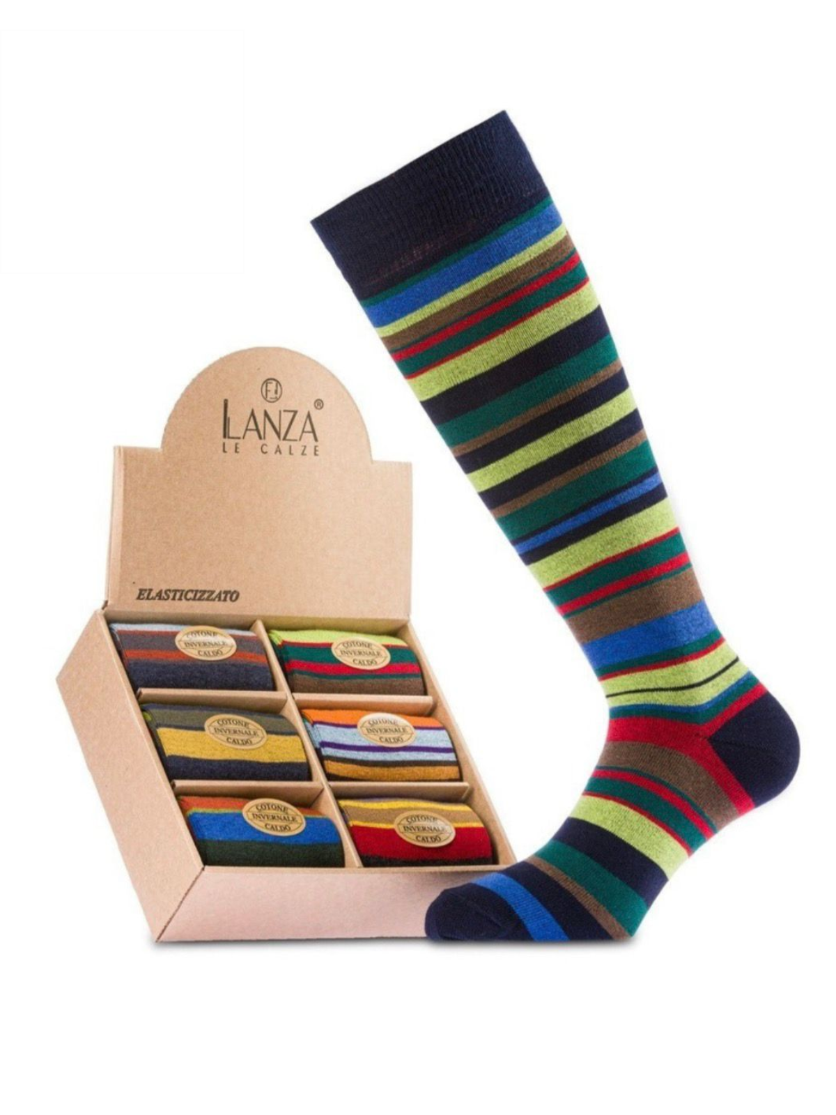 LANZA Calze rigate