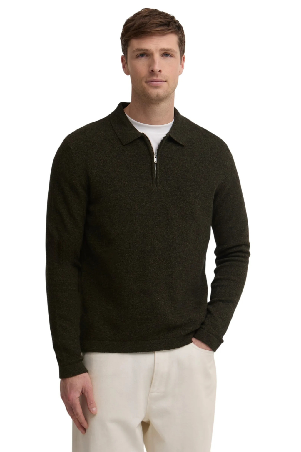 Barbour Bearsted polo in maglia con zip
