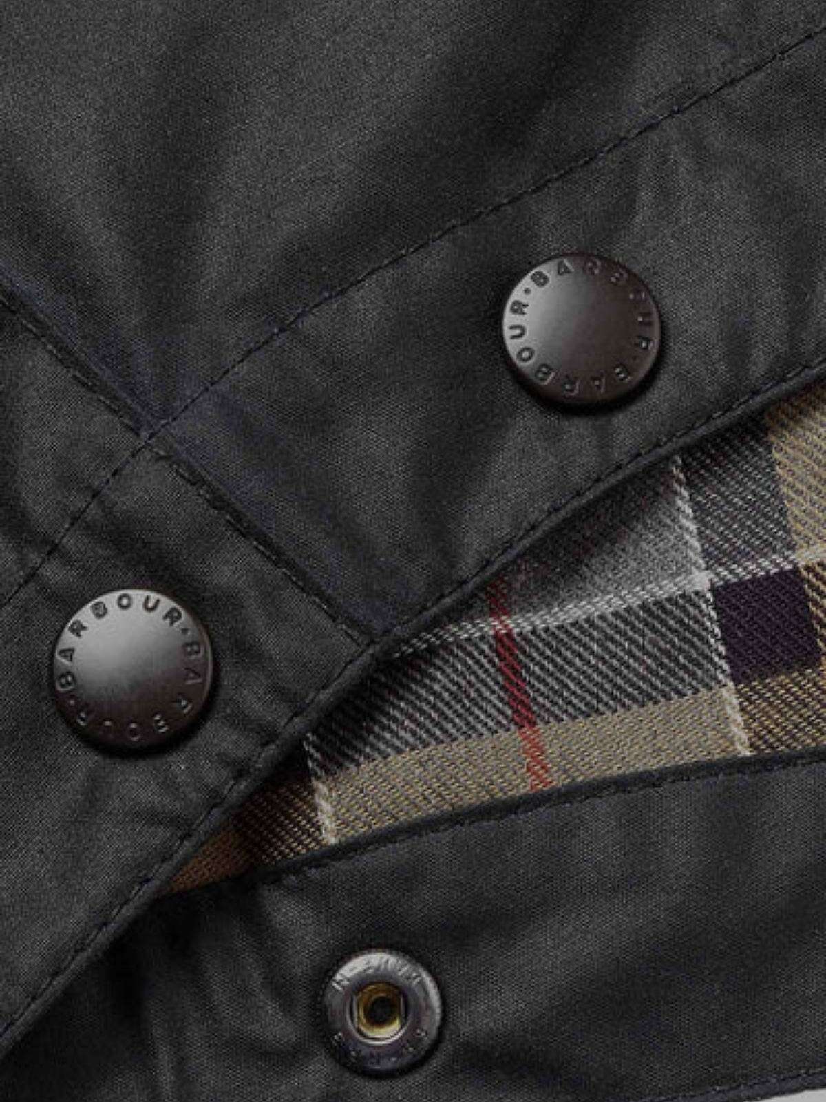 BARBOUR Cappuccio in cotone cerato