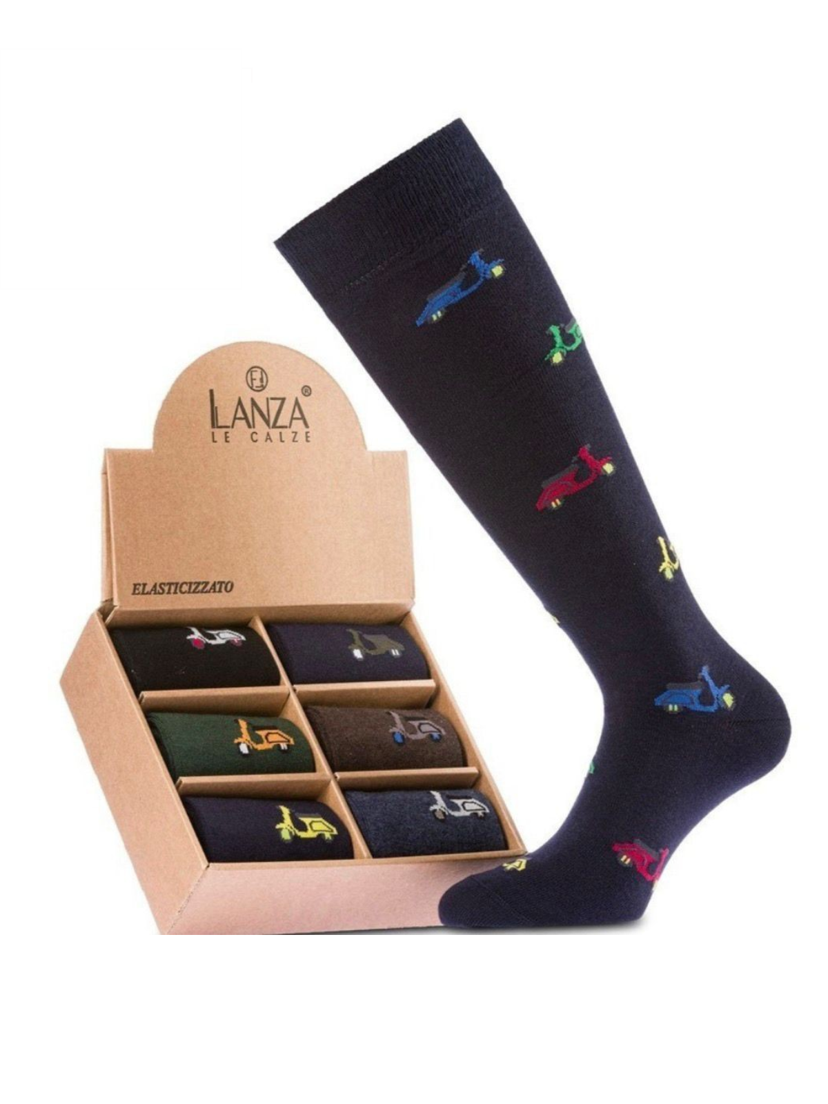 LANZA calze cotone con vespa