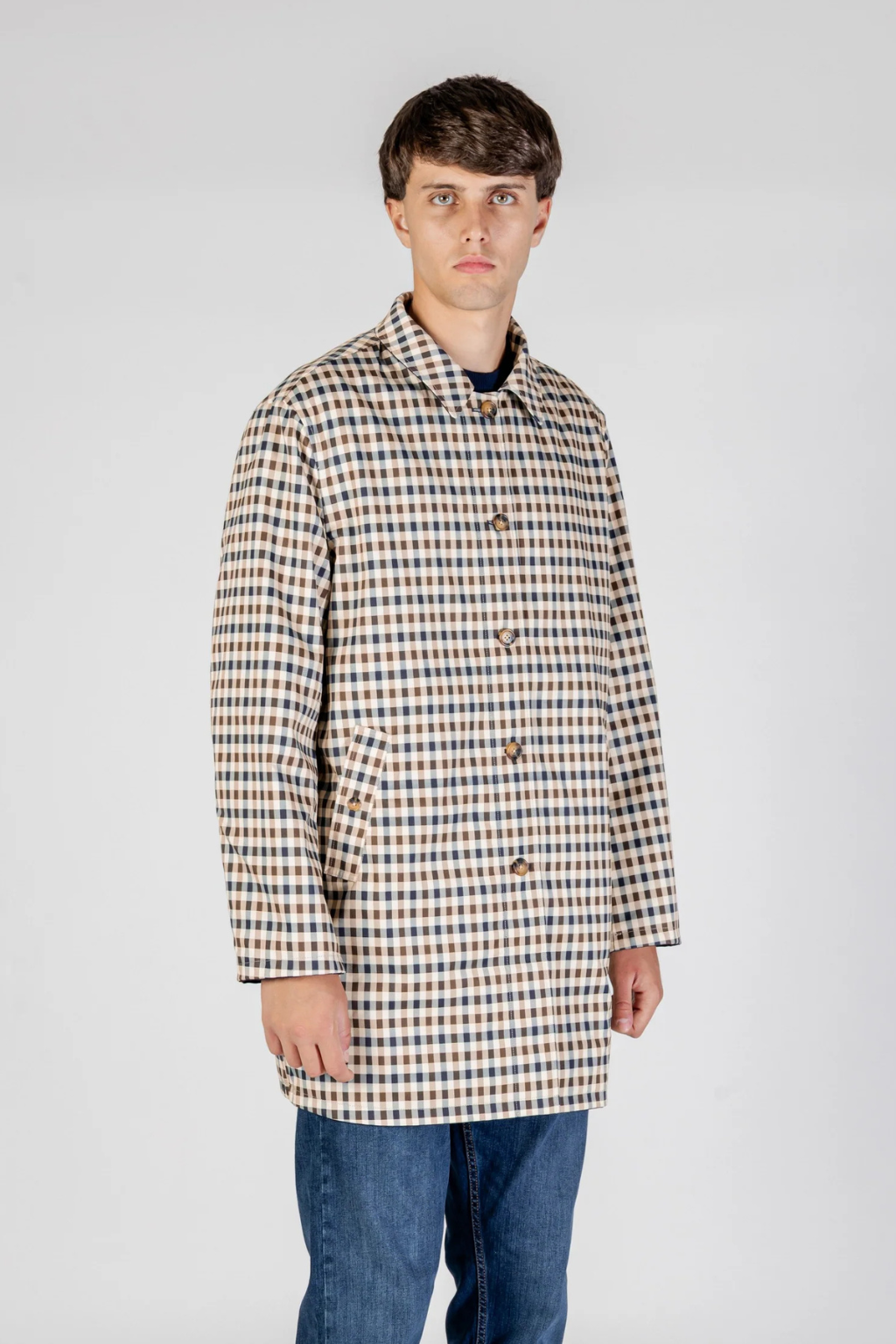 aquascutum archival reversible mid coat