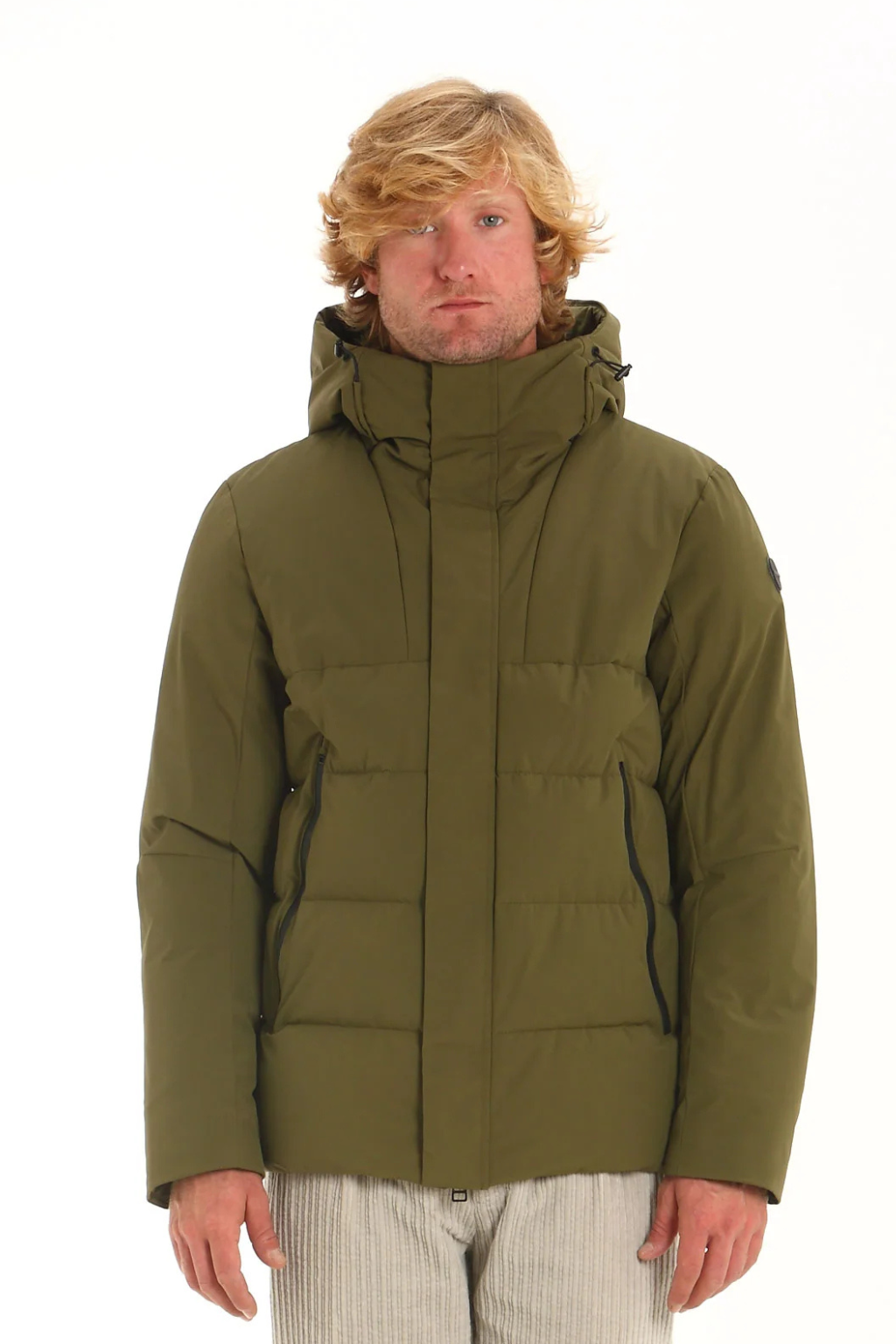 Homeward broulee japanase stretch nylon hooded short jkt