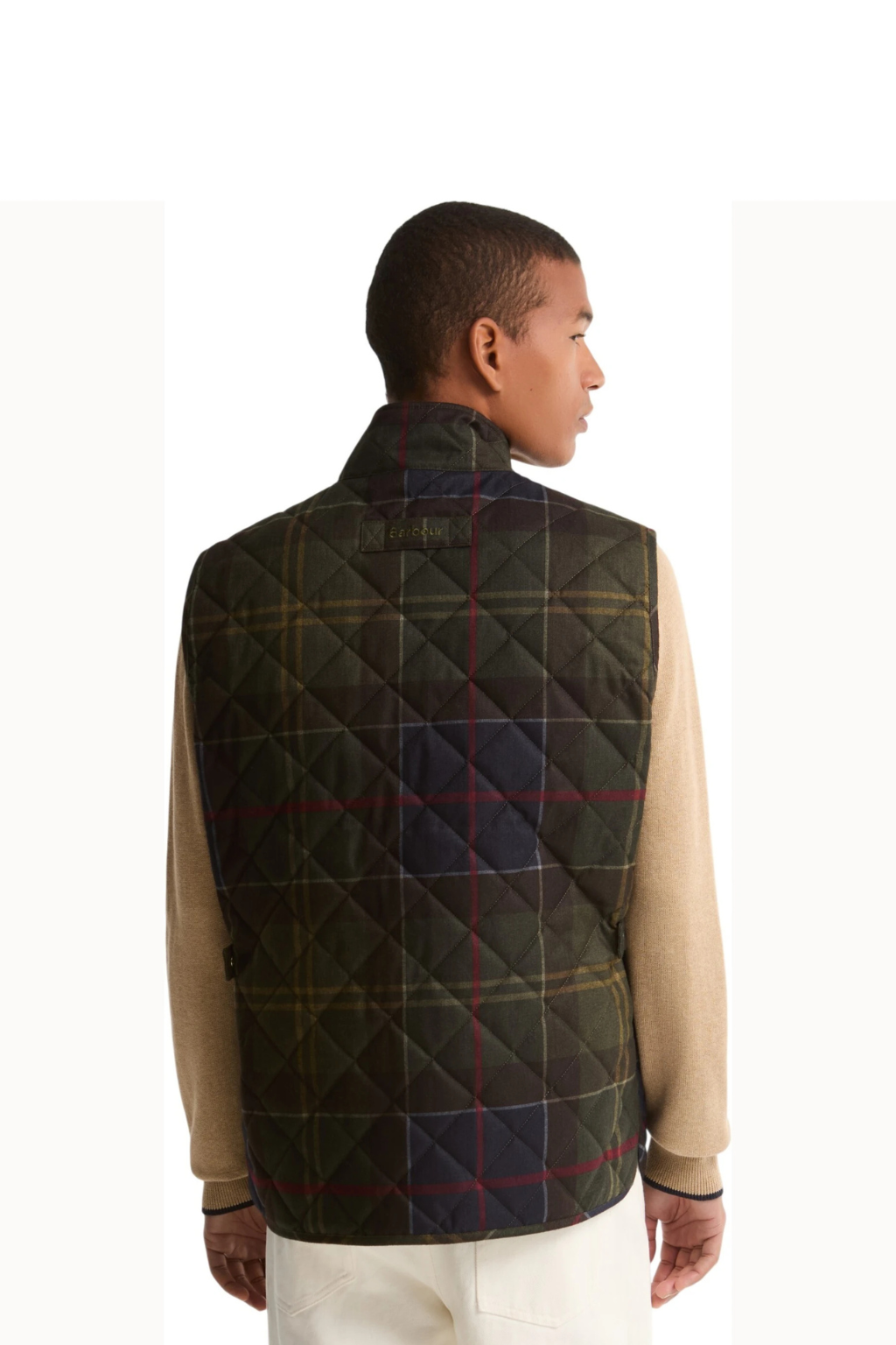 Barbour gilet Icons Tartan Lowerdale Quilted