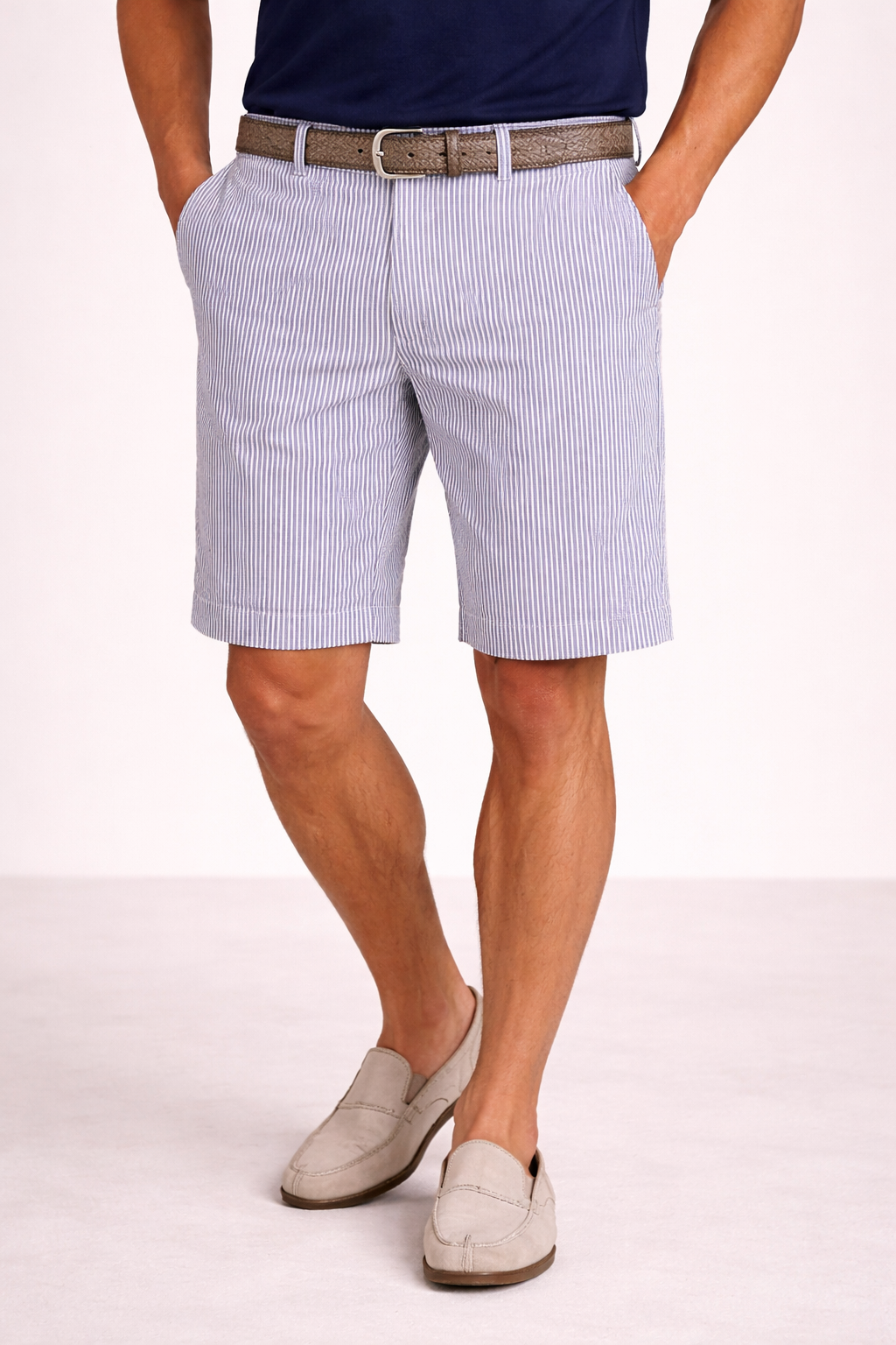 Homeward Roger Seersucker chino short