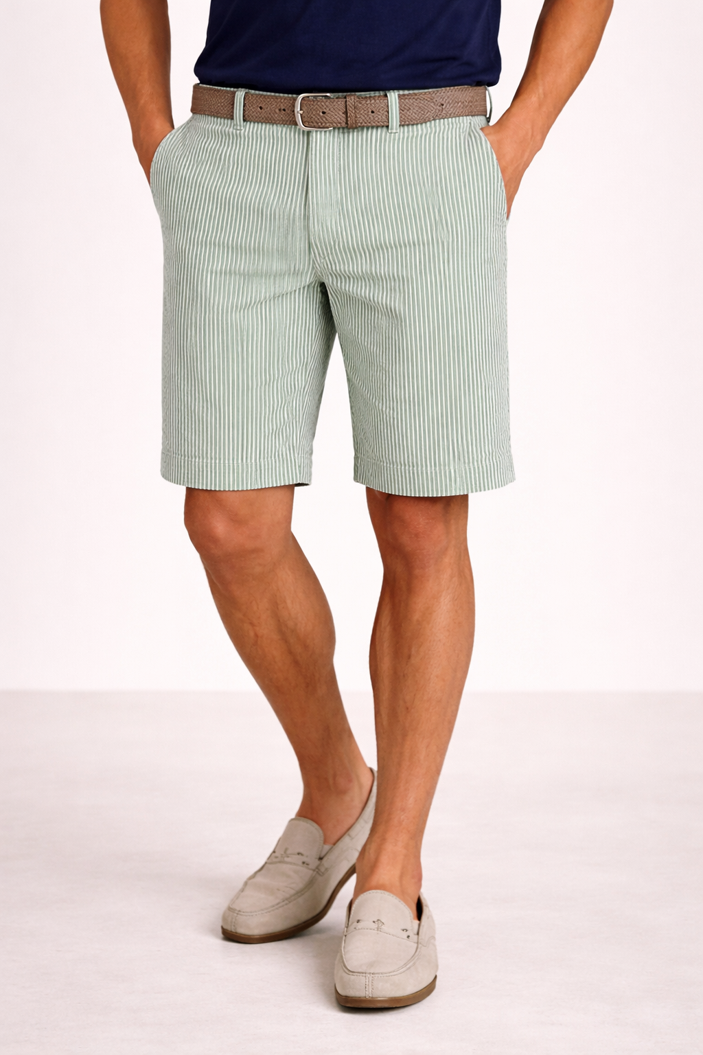 Homeward Roger Seersucker chino short
